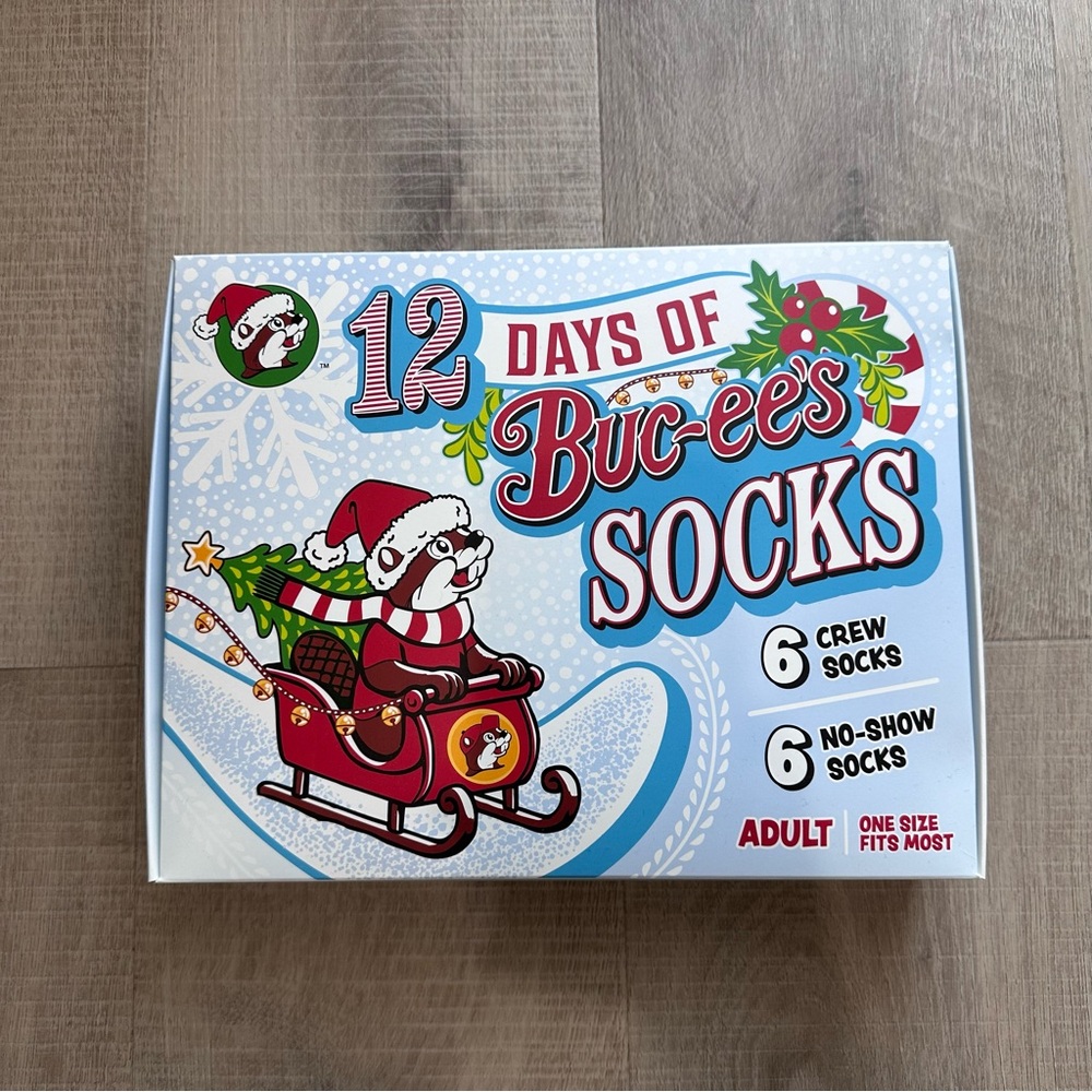 NEW Buc-ee’s 12 Days of Socks